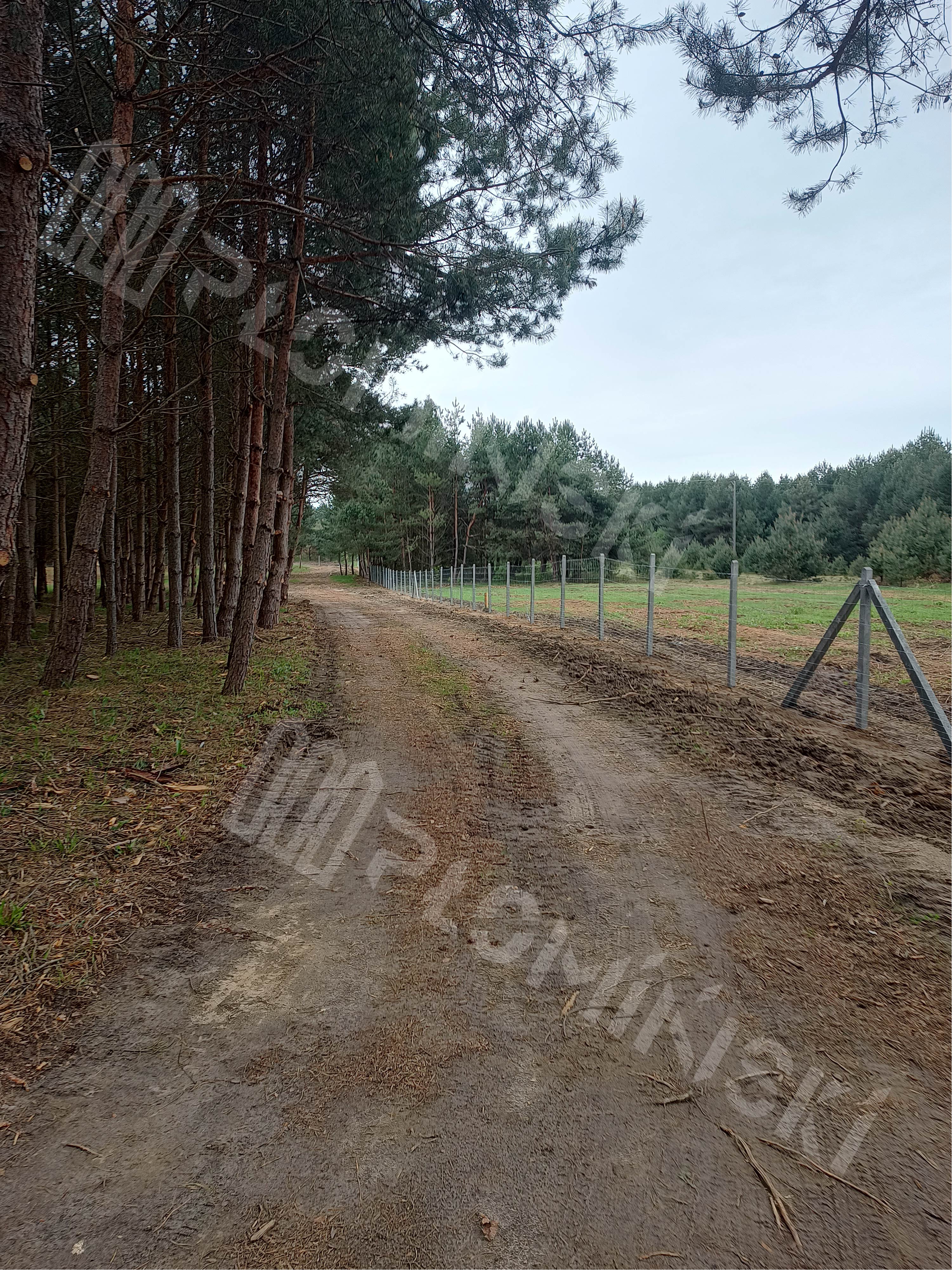 Ogrodzenie na słupku betonowym